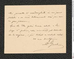 Nachlass Franz Steindachner, Briefkarte von Raffaelo Gestro an Franz Steindachner (02.06.1910), Inv.Nr. 158.04, Seite 2
